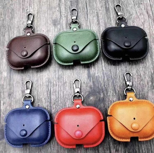 Airpods Pro 2 Premium Lether Case with Keychain, Drop Protection, Protective Case , Supports Wireless Charging Cover for AirPods Pro