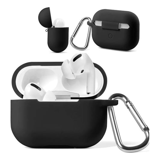AIRPODS PRO 2 SILICON CASE [Soft Silicone Skin Case Cover Shock-Absorbing Protective Case with Keychain]